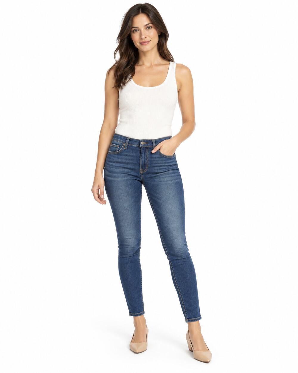 KUT From The Kloth Mia Toothpick Skinny Jeans Womens 4P Petite Dark Wash Stretch